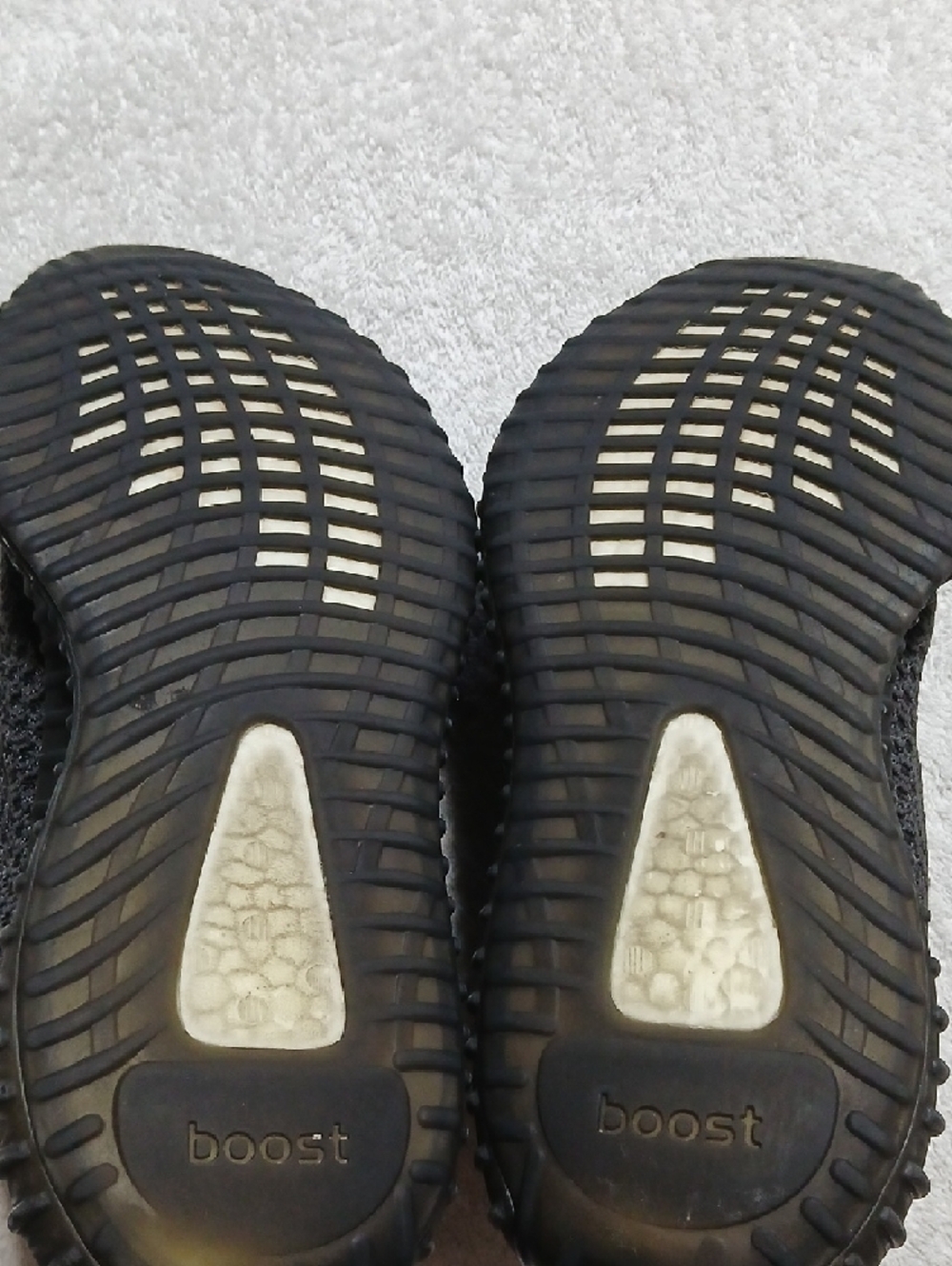Adidas Yeezy 350 V2 Reflective Black Static Sneakers Size 9.5 Mens - Picture 8 of 10